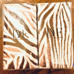 NWT 2 DVF Euro Pillow Shams. Sold as a pair. Animal print.